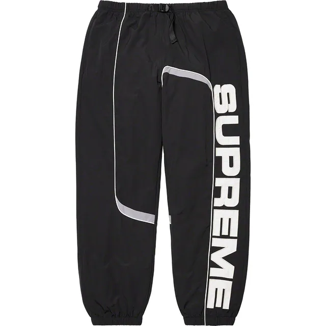 Supreme S Paneled Belted Track Pant 'Black'