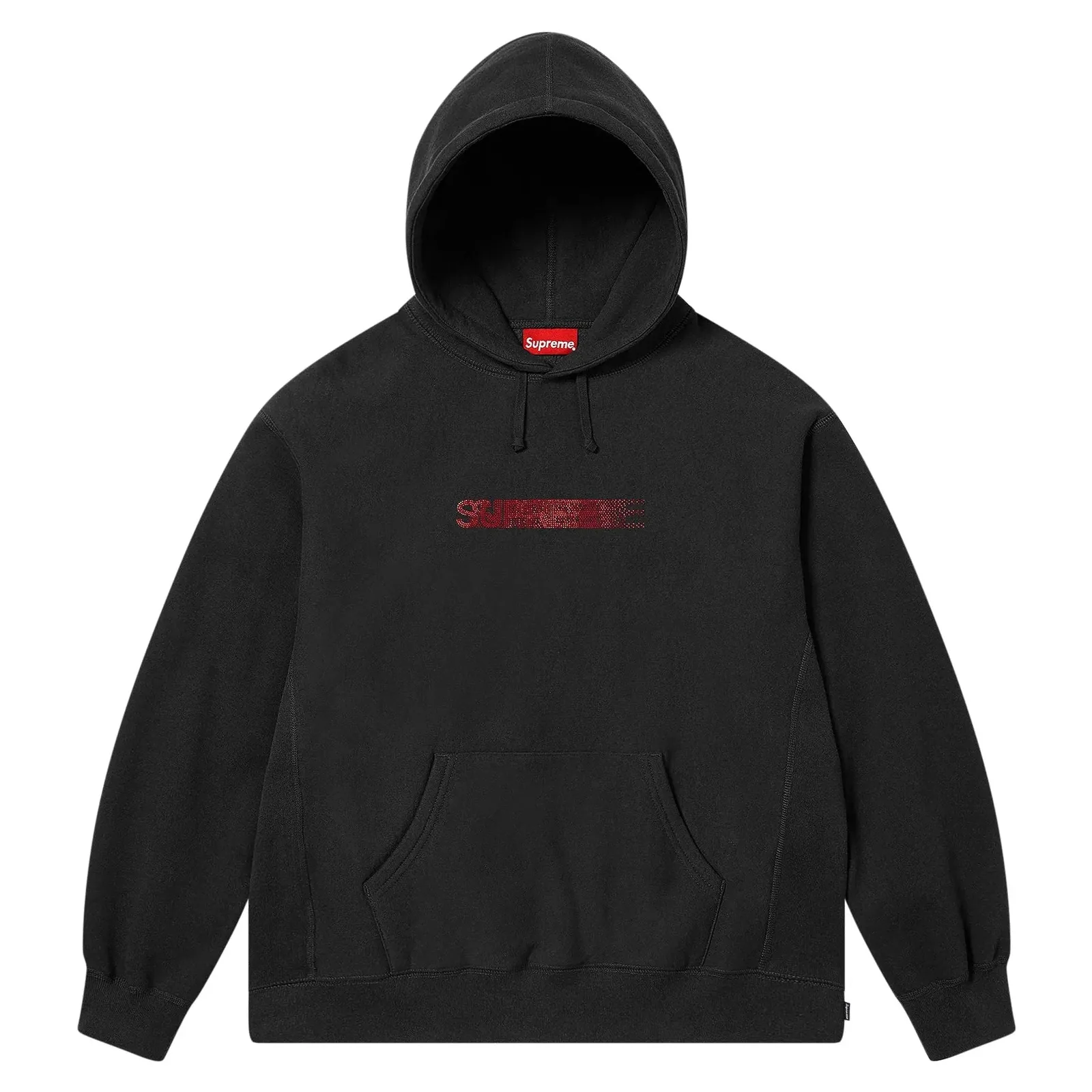 Supreme Swarovski Motion Logo Hooded Sweatshirt 'Black'