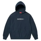 Supreme Swarovski Motion Logo Hooded Sweatshirt 'Navy'