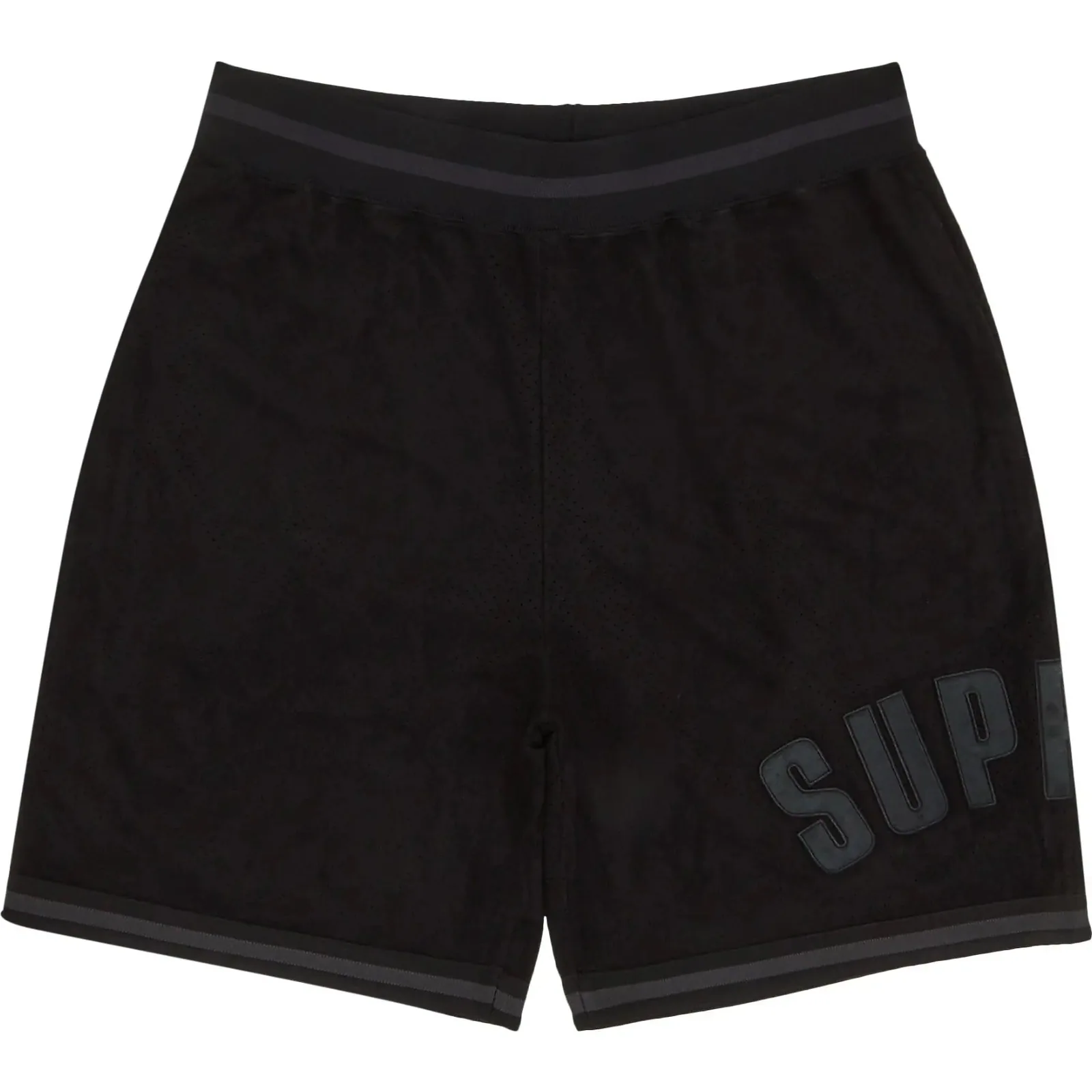 Supreme Ultrasuede Mesh Short 'Black'