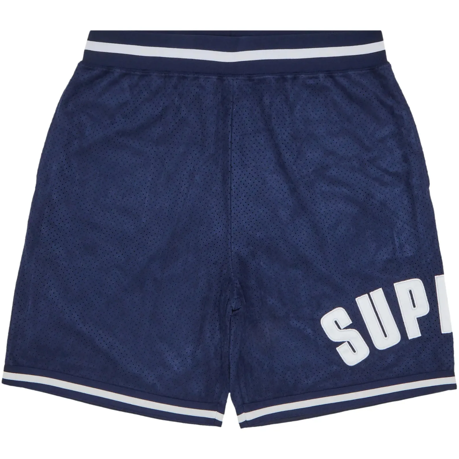 Supreme Ultrasuede Mesh Short 'Navy'