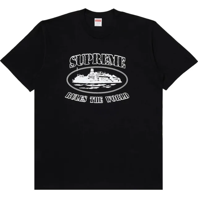 Supreme x Corteiz Rules The World Tee 'Black'