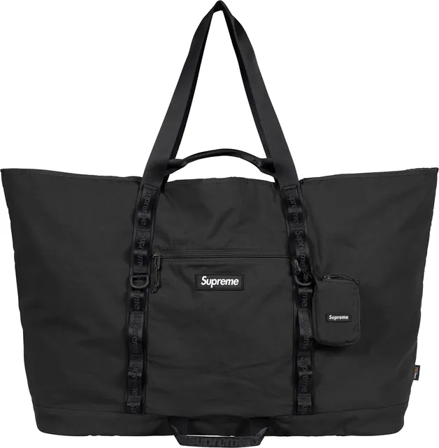 Supreme X-Large Tote Bag + Utility Pouch Black SS26