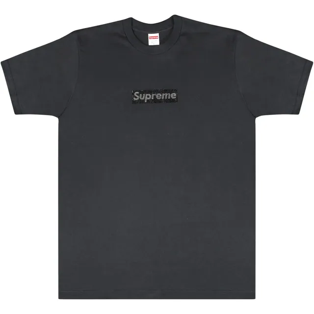 Supreme x Swarovski Box Logo T-Shirt 'Black'