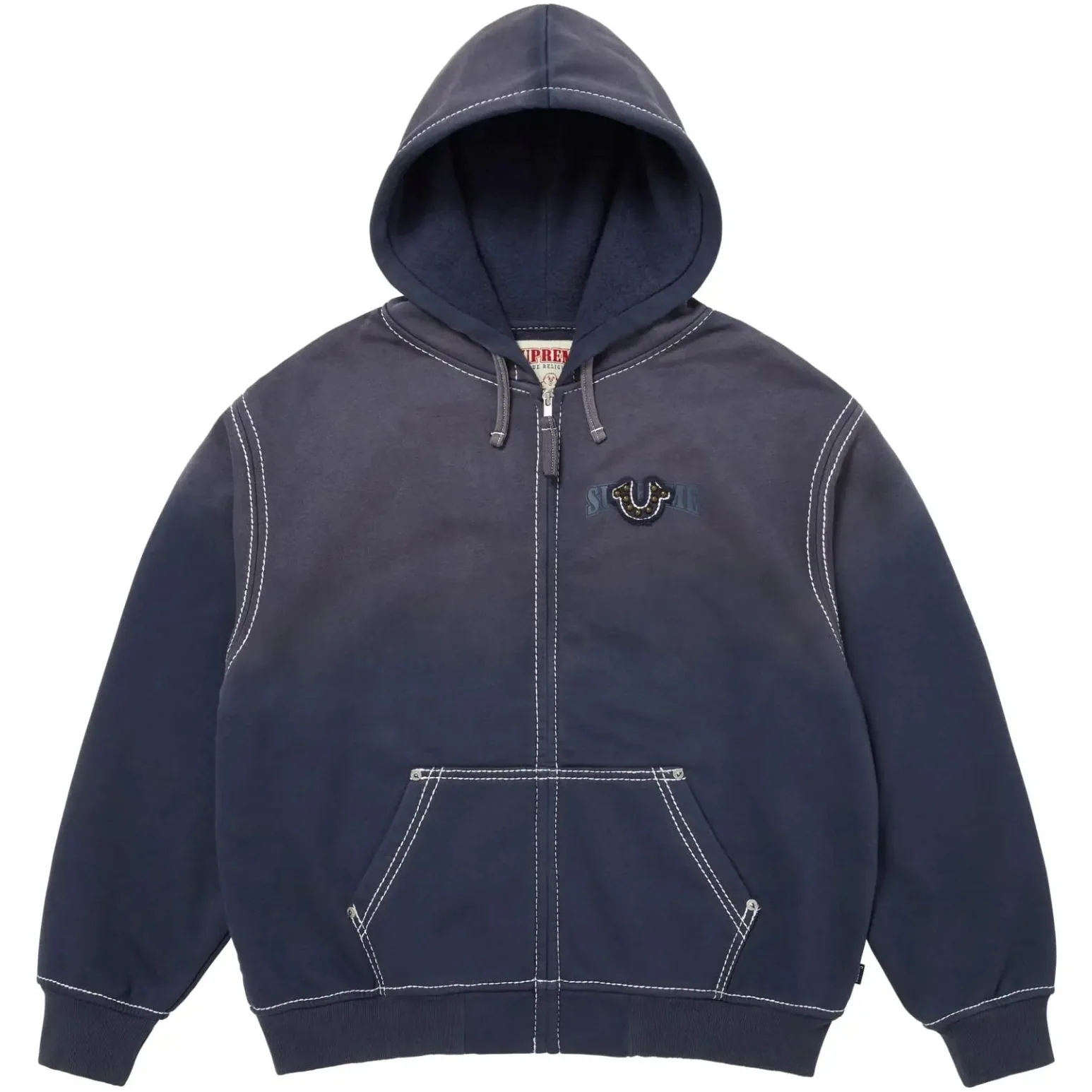 Supreme x True Religion Zip Up Hooded Sweatshirt 'Navy'