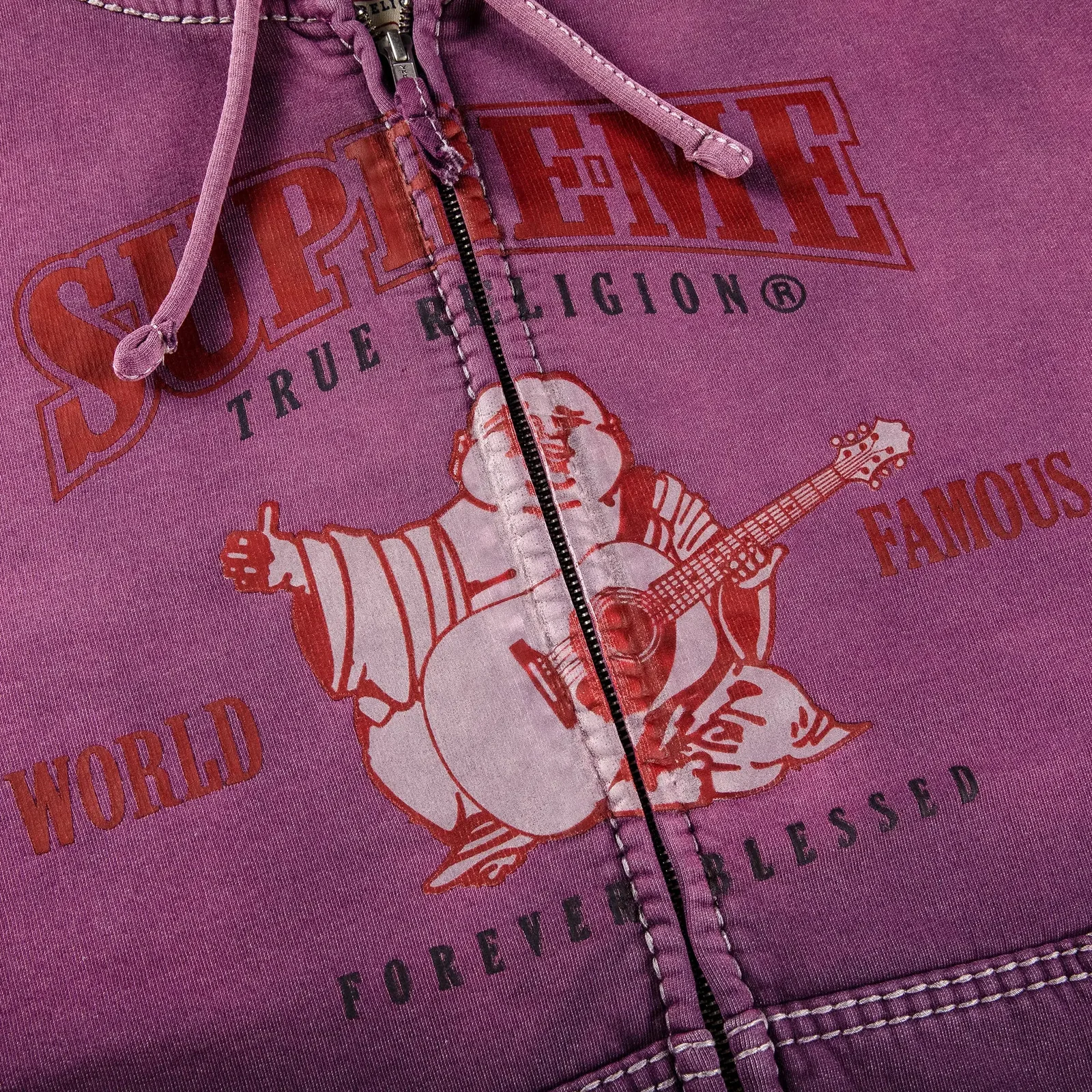 Supreme x True Religion Zip Up Hooded Sweatshirt 'Purple'