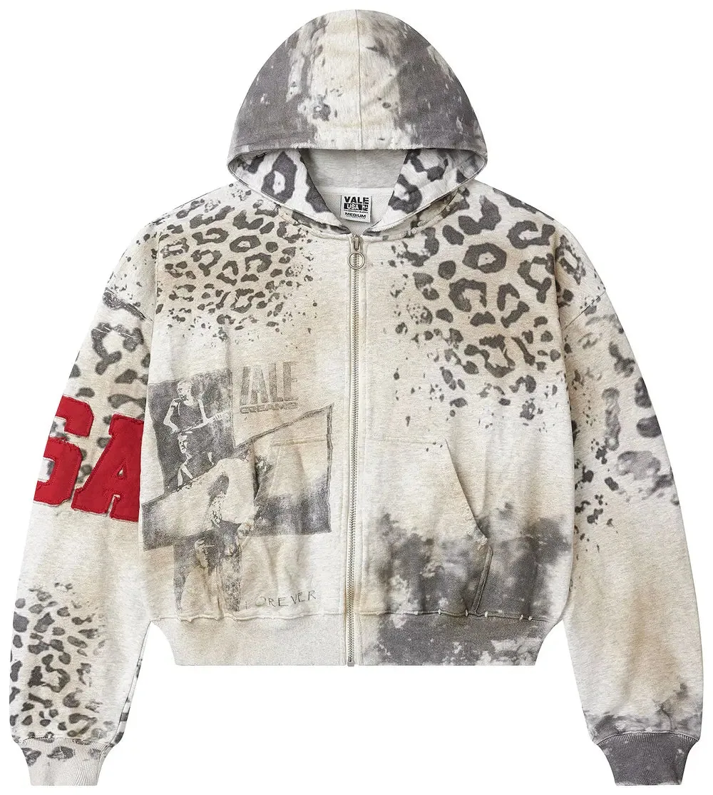 Vale Forever Cheetah Zip Up 'Grey'