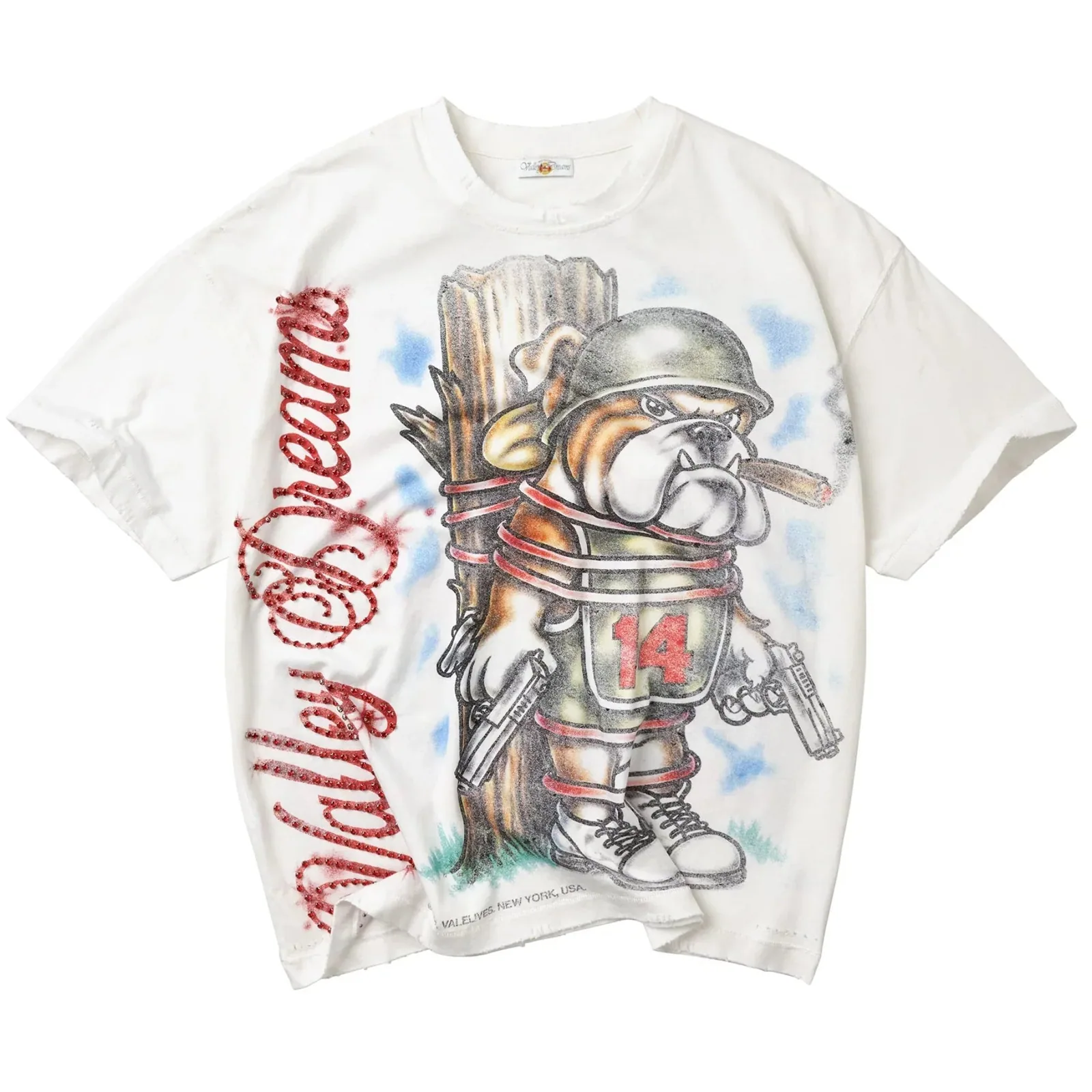 Vale Forever Dog of War Bling Tee 'White'