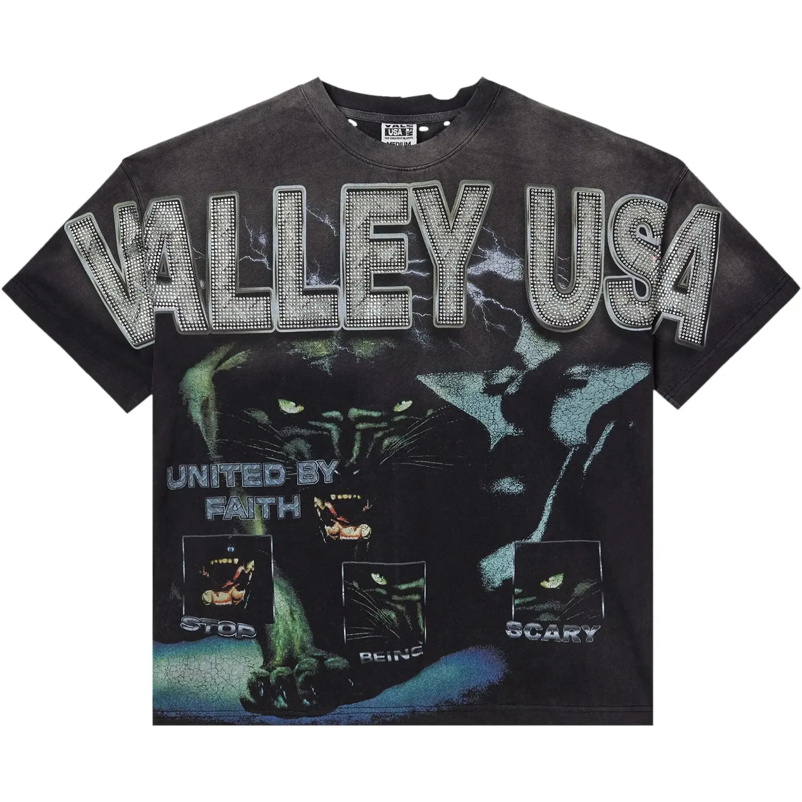 Vale Forever Faith Bling Tee 'Black'