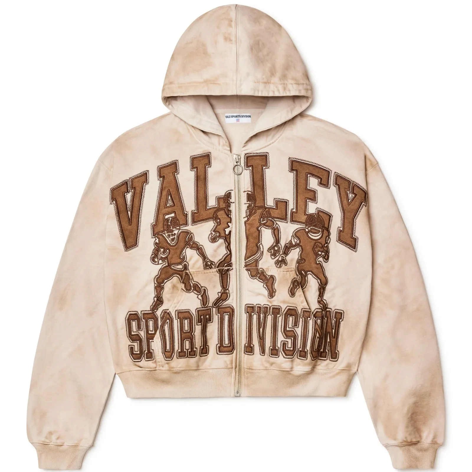 Vale Forever Mud Friday Zip Up Hoodie 'Beige/Brown'