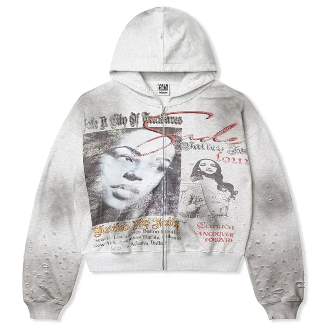 Vale Forever Valley Fest Zip Up Hoodie Grey