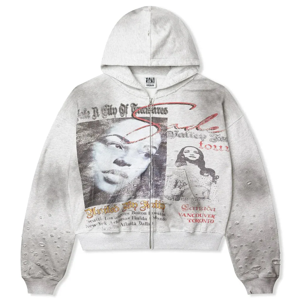Vale Forever Valley Fest Zip Up Hoodie Grey