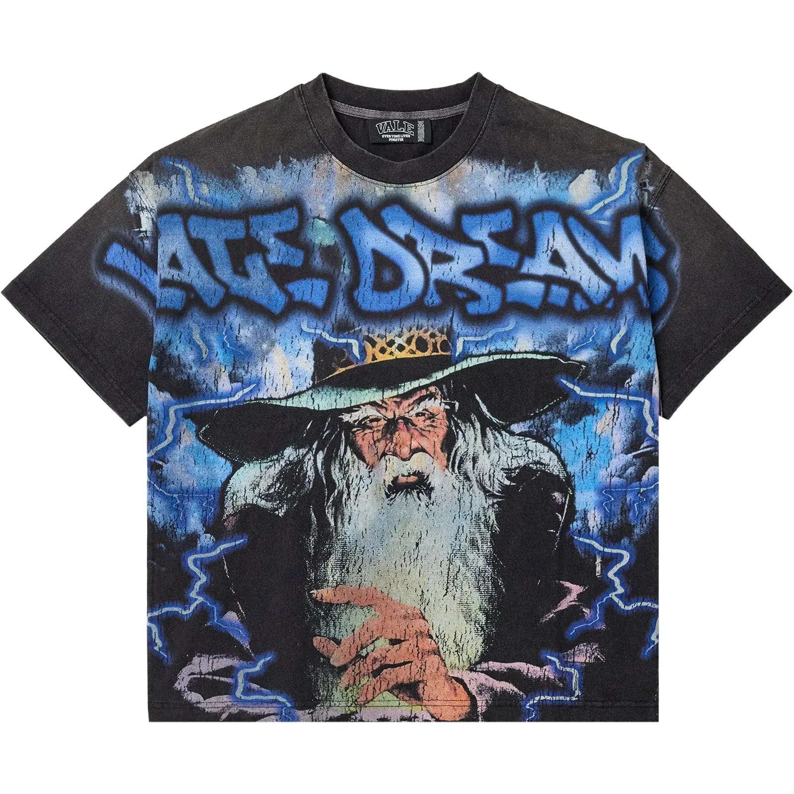 Vale Forever Wizard Big Tee 'Black/Blue'